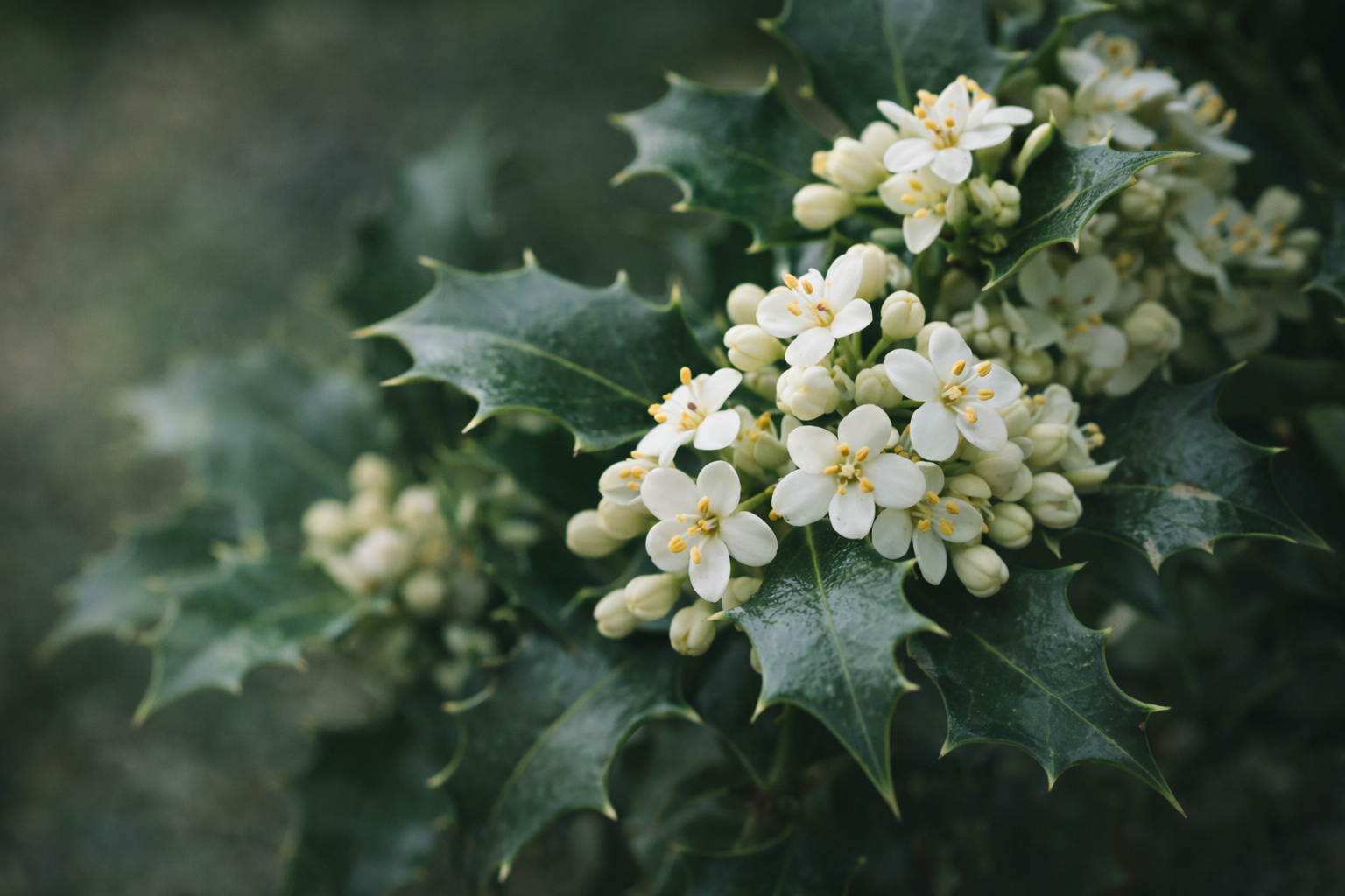 2月3日の誕生花 ヒイラギ