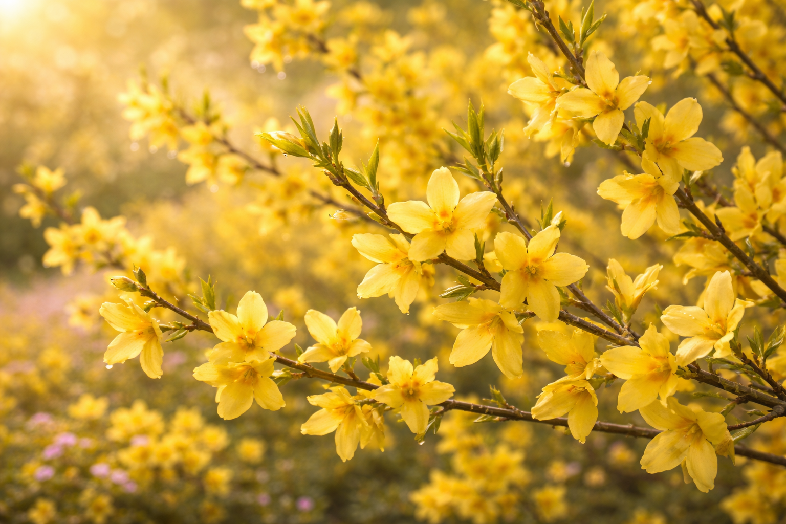 3月22日の誕生花 レンギョウ