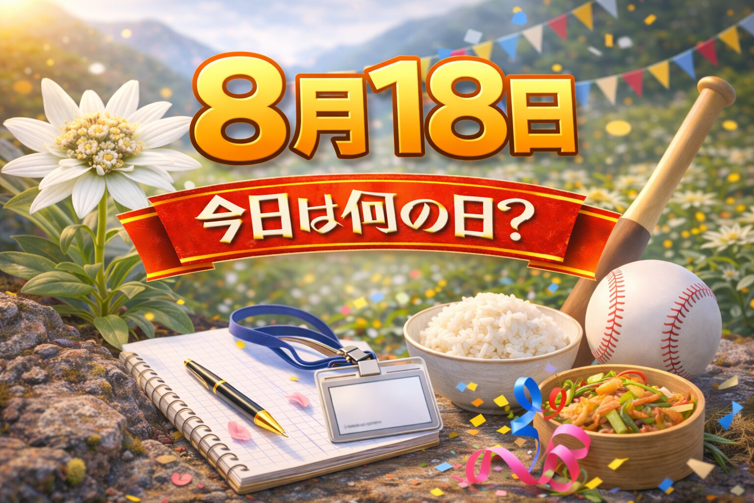 8月18日は何の日？記念日・出来事・誕生日の有名人まとめ