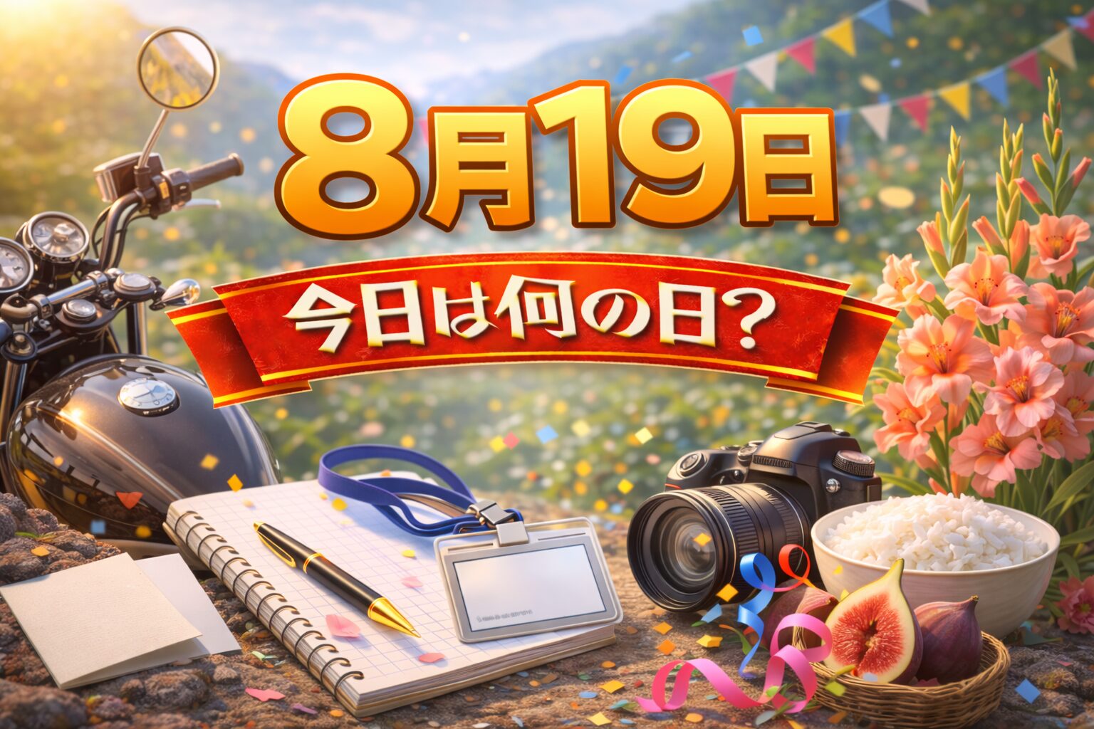 8月19日は何の日？記念日・出来事・誕生日の有名人まとめ