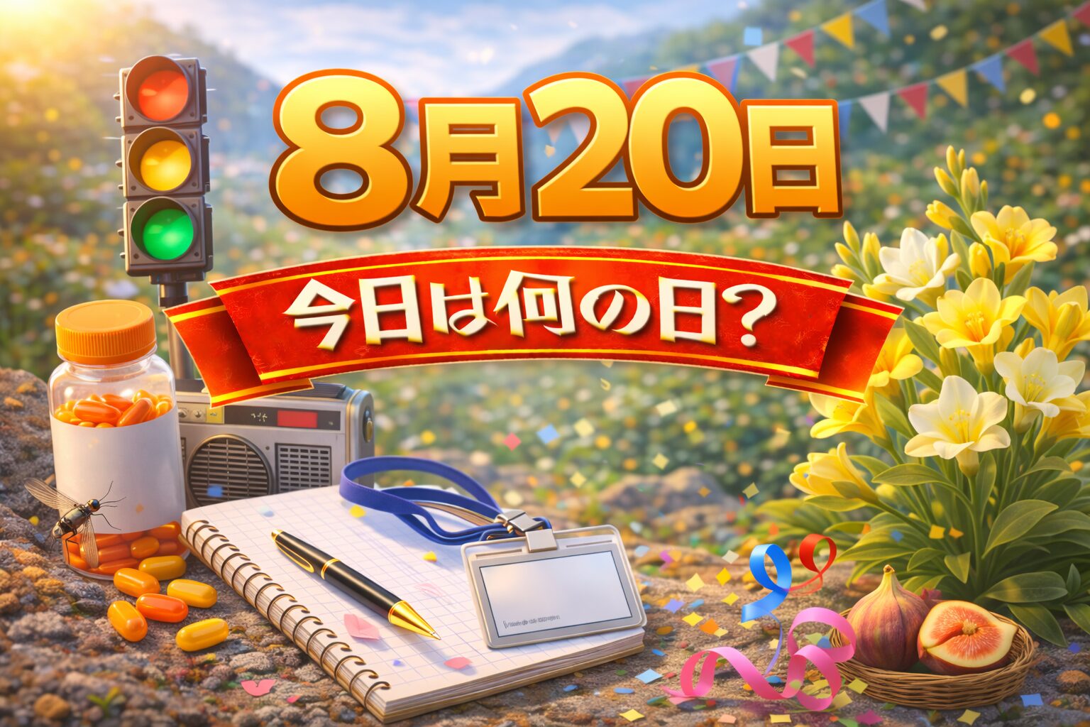 8月20日は何の日？記念日・出来事・誕生日の有名人まとめ