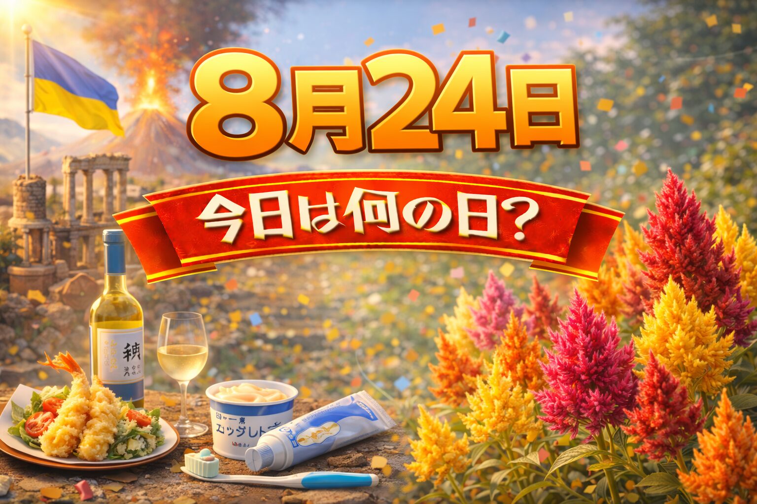 8月24日は何の日？記念日・出来事・誕生日の有名人まとめ