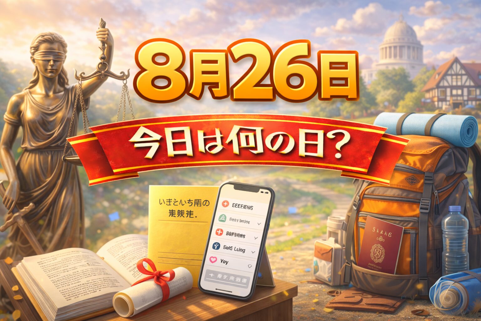 8月26日は何の日？記念日・出来事・誕生日の有名人まとめ