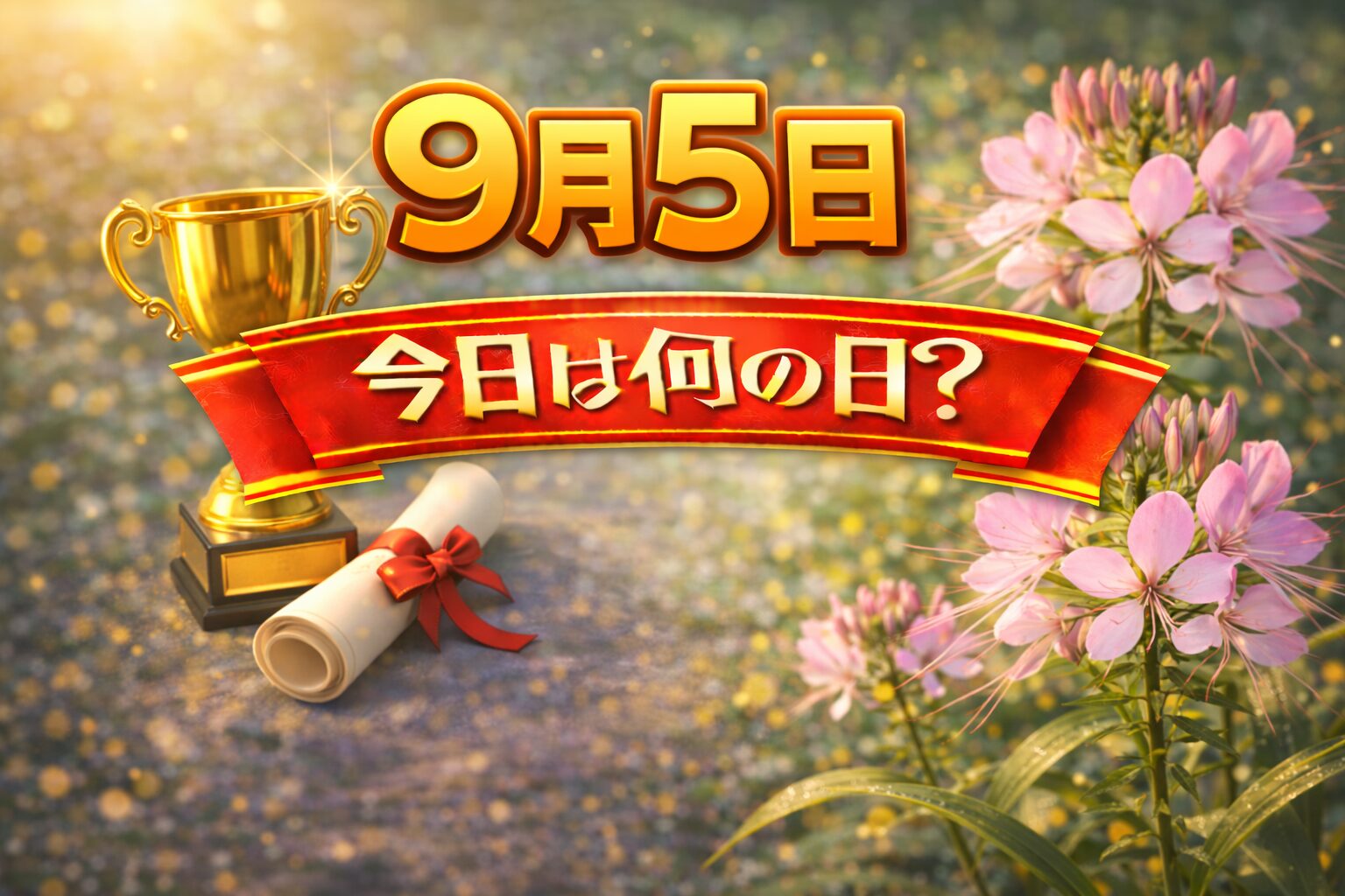 9月5日は何の日？記念日・出来事・誕生日の有名人まとめ