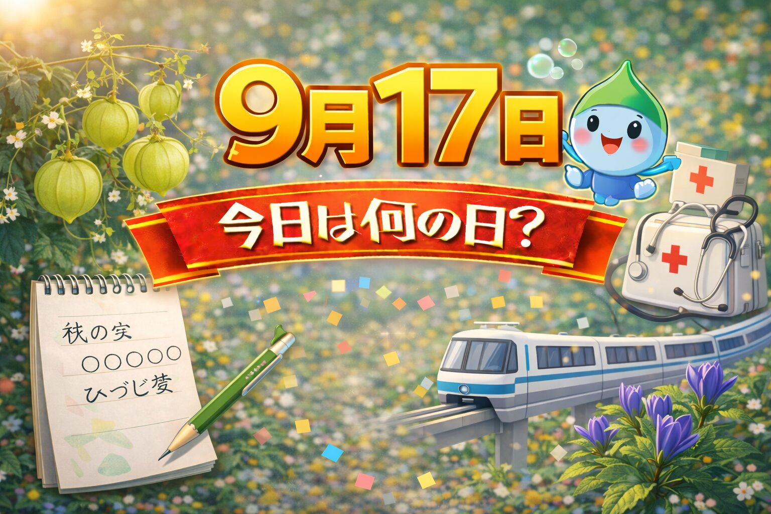 9月17日は何の日？記念日・出来事・誕生日の有名人まとめ