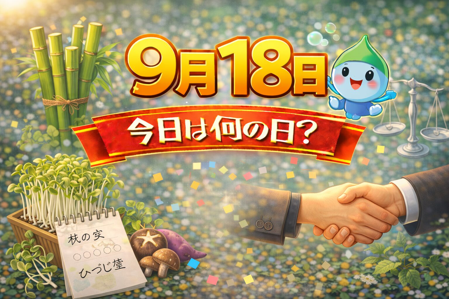 9月18日は何の日？記念日・出来事・誕生日の有名人まとめ