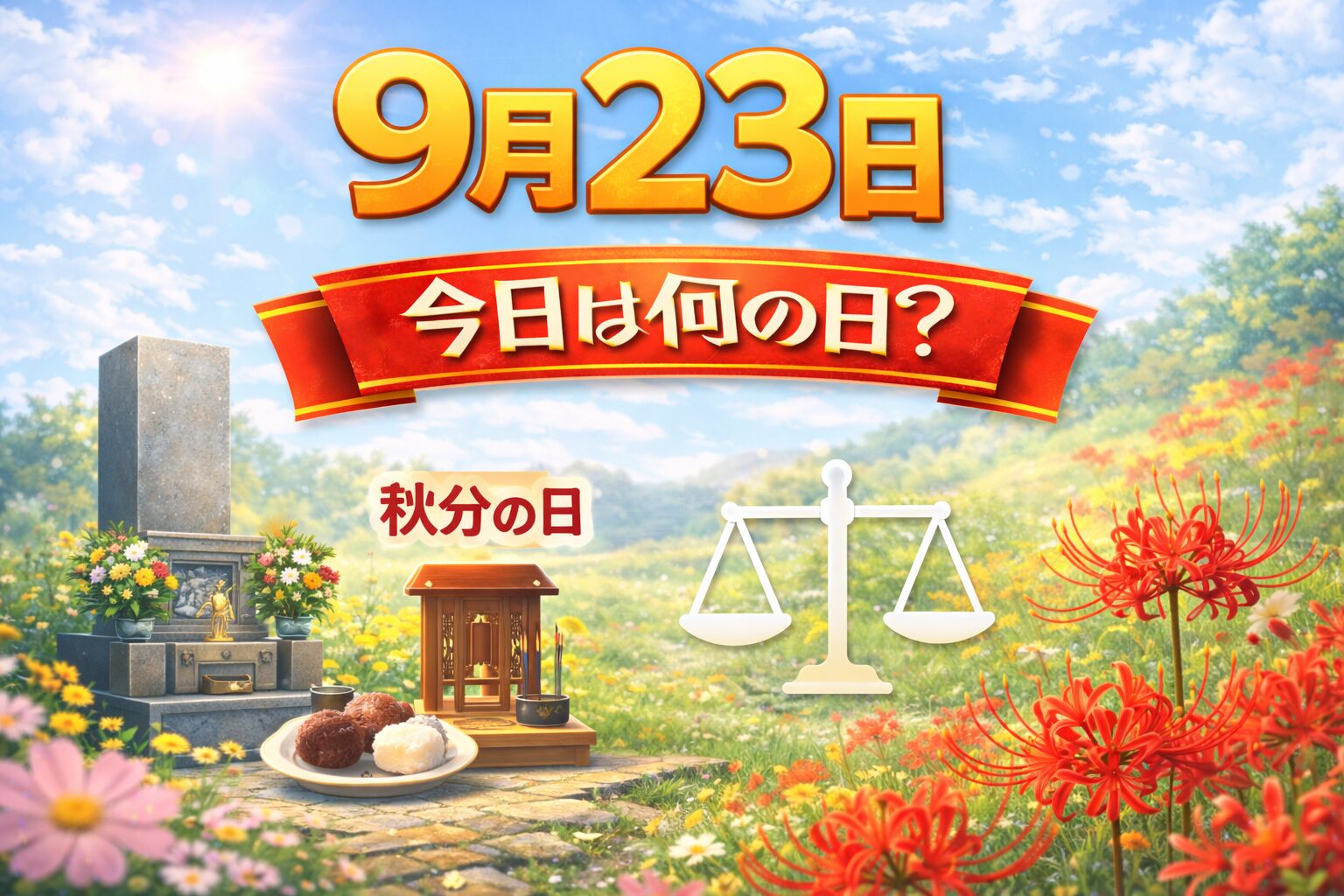 9月23日は何の日？記念日・出来事・誕生日の有名人まとめ