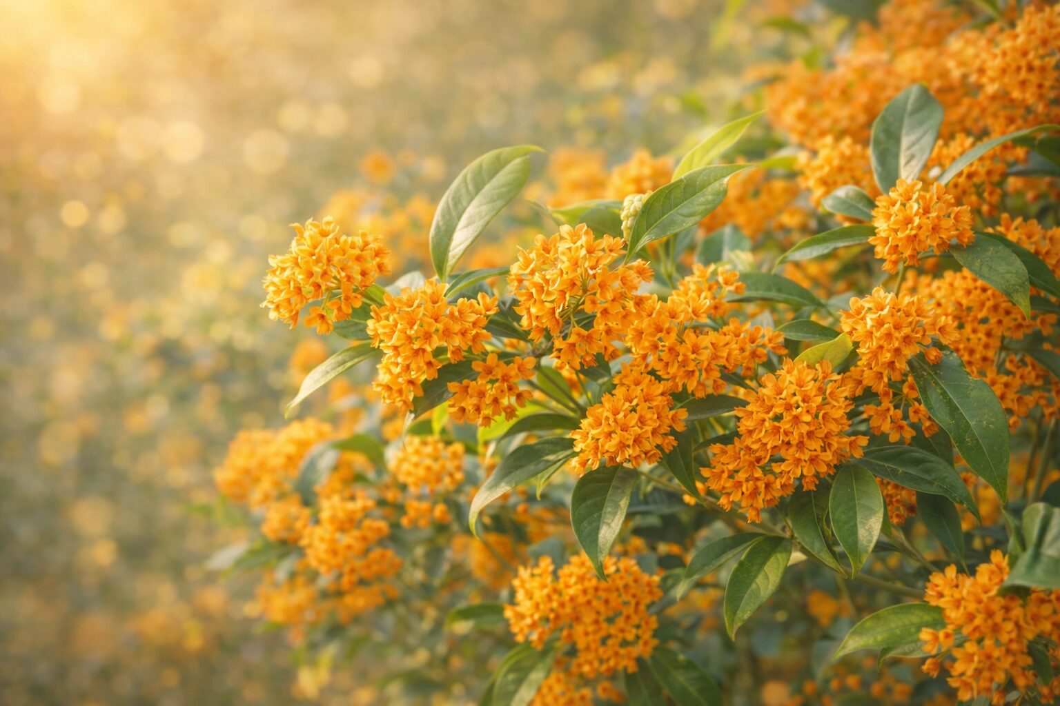 10月7日の誕生花 キンモクセイ(金木犀)