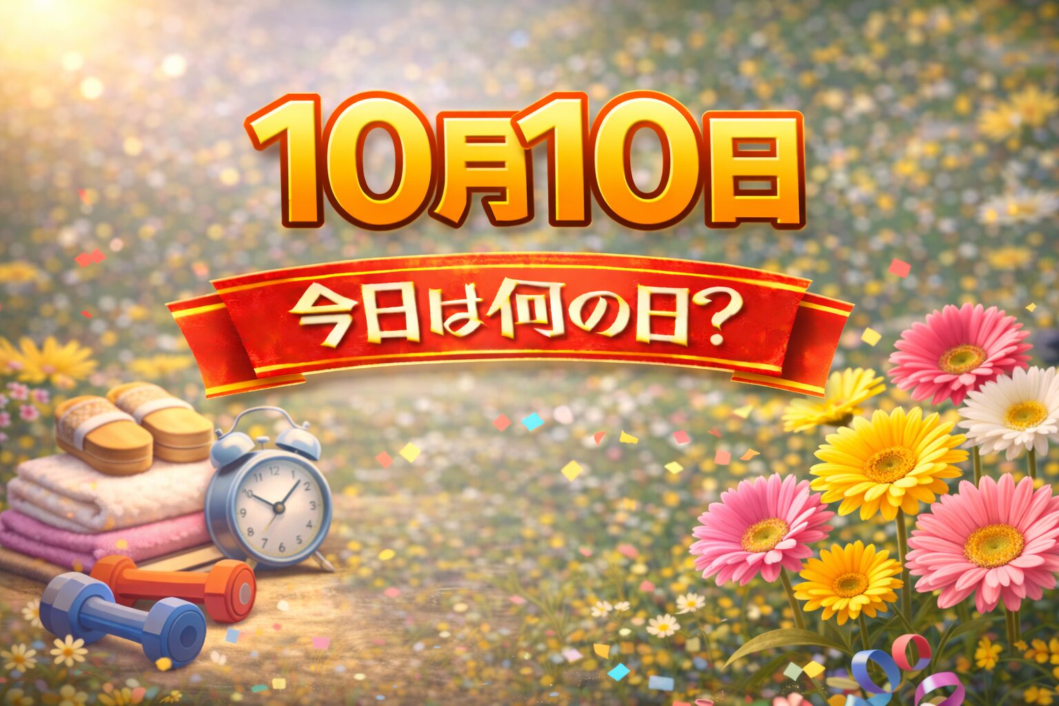 10月10日は何の日？記念日・出来事・誕生日の有名人まとめ