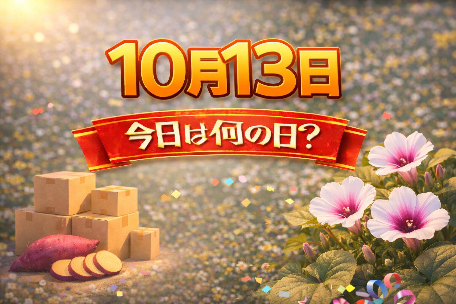 10月13日は何の日？記念日・出来事・誕生日の有名人まとめ