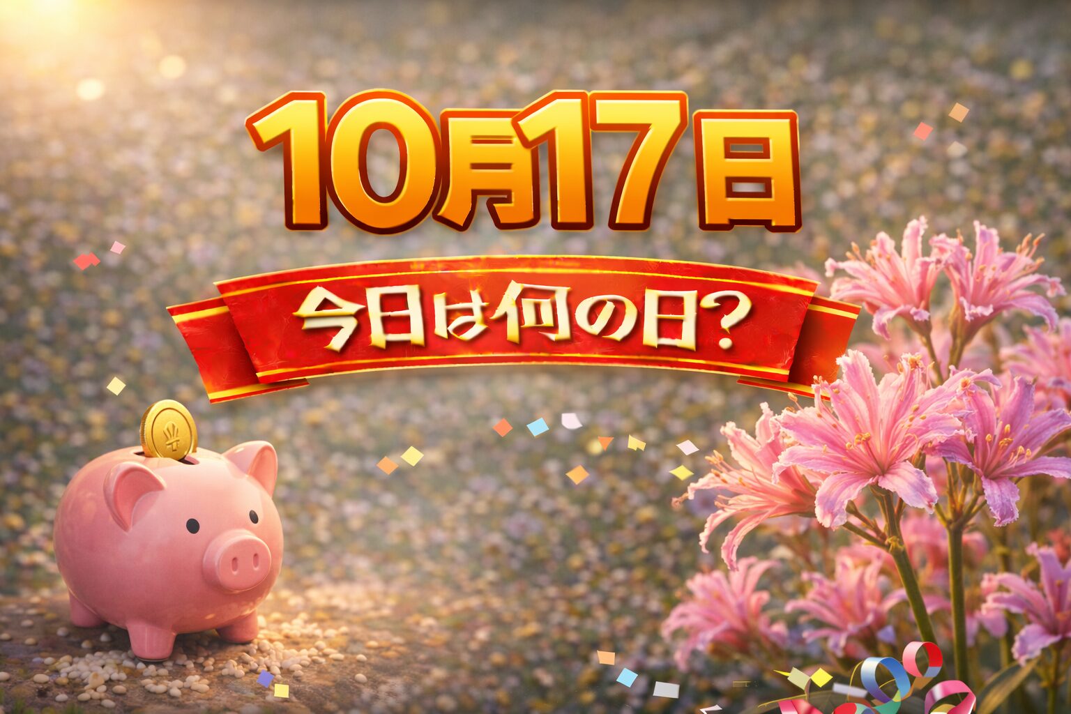 10月17日は何の日？記念日・出来事・誕生日の有名人まとめ