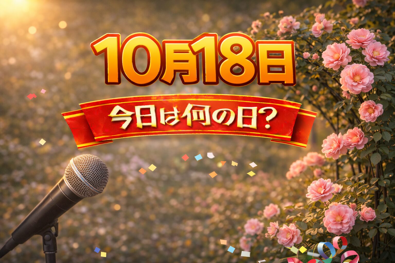 10月18日は何の日？記念日・出来事・誕生日の有名人まとめ