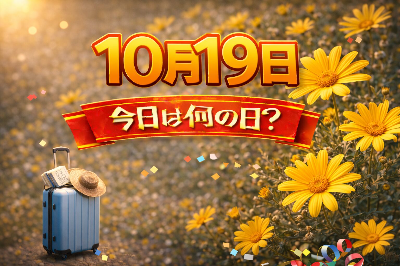 10月19日は何の日？記念日・出来事・誕生日の有名人まとめ