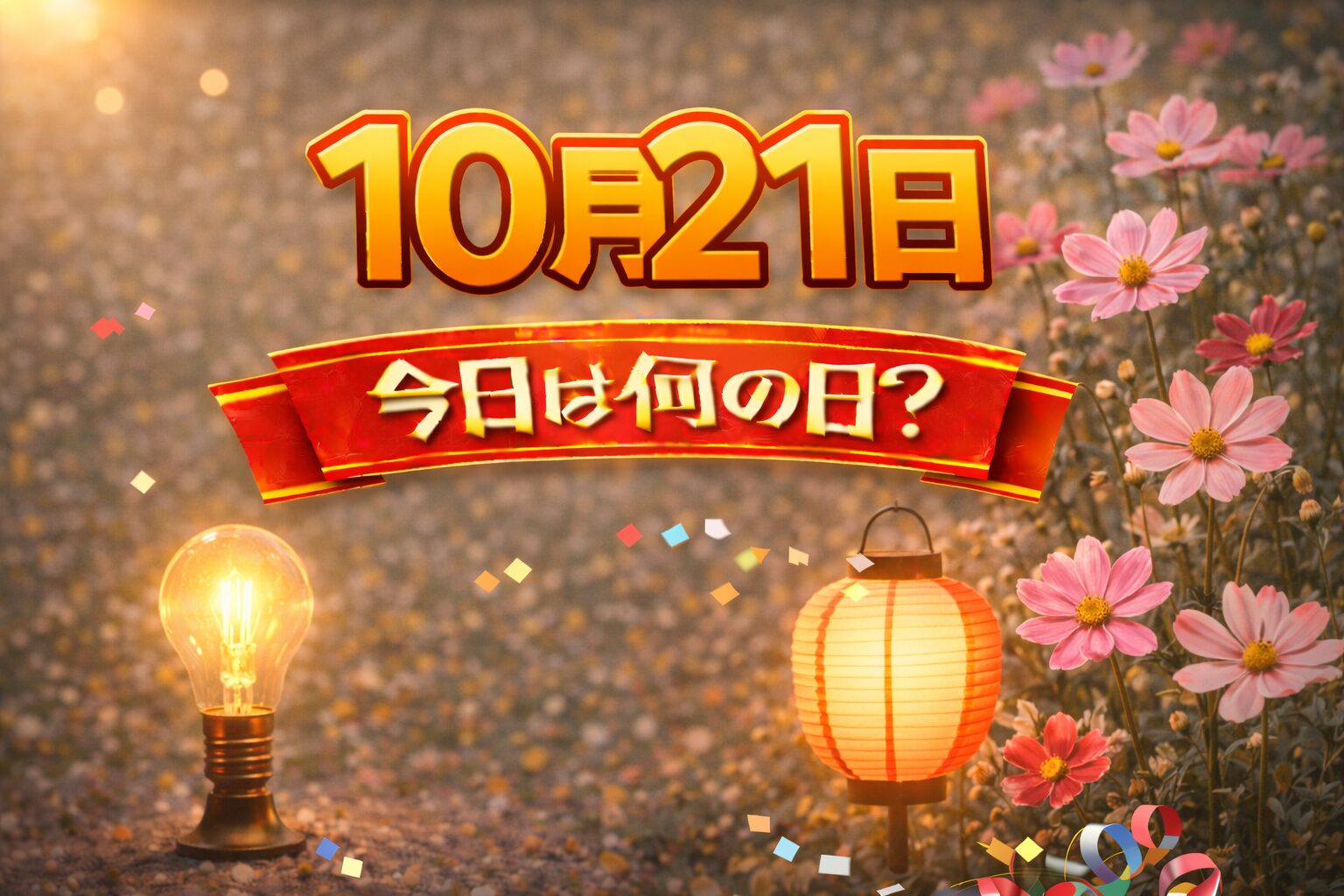 10月21日は何の日？記念日・出来事・誕生日の有名人まとめ