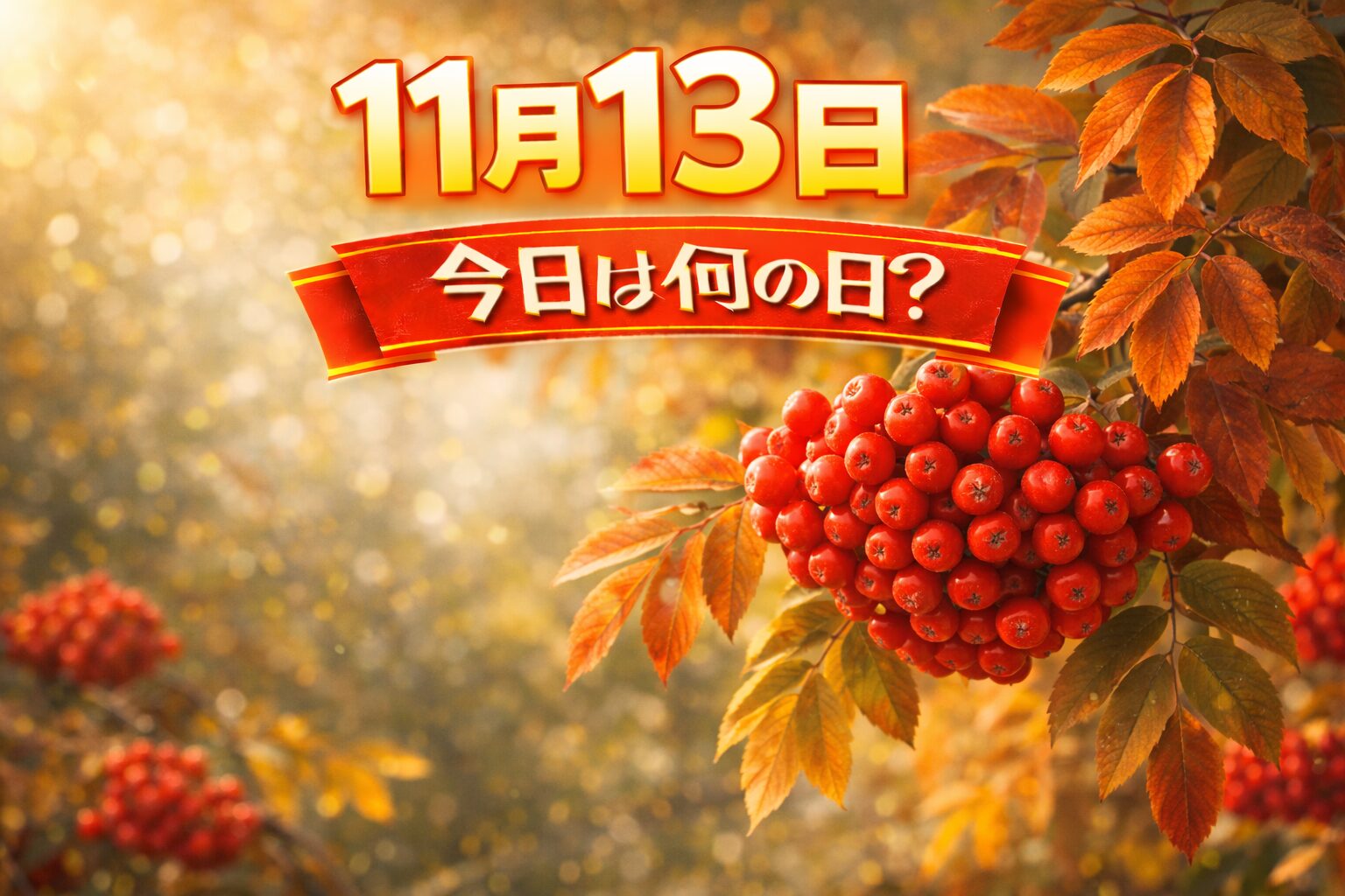 11月13日は何の日？記念日・出来事・誕生日の有名人まとめ