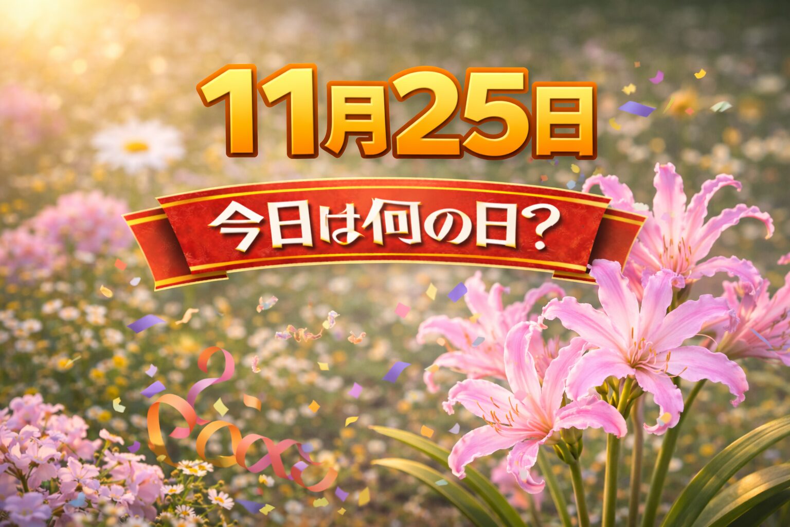 11月25日は何の日？記念日・出来事・誕生日の有名人まとめ