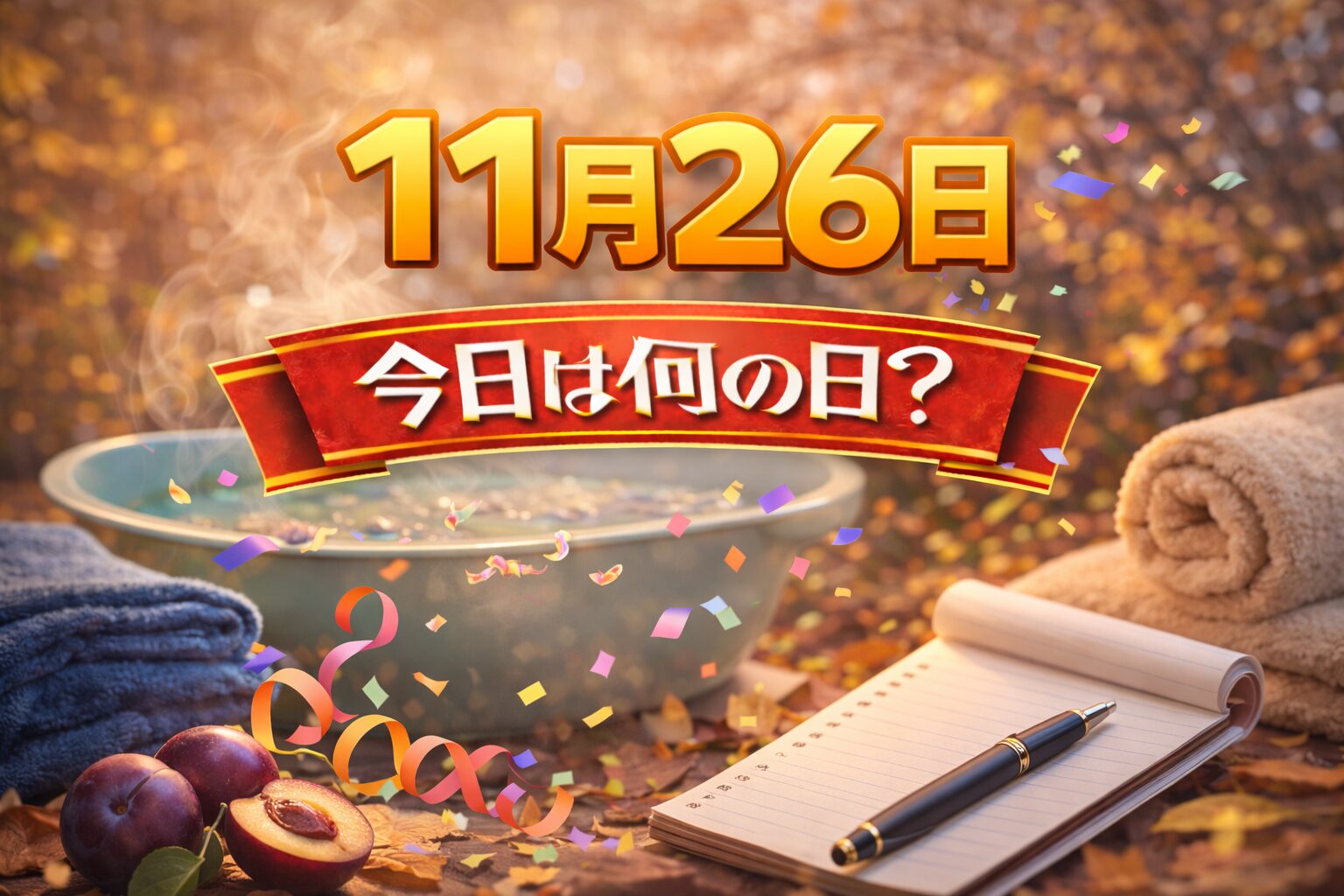 11月26日は何の日？記念日・出来事・誕生日の有名人まとめ