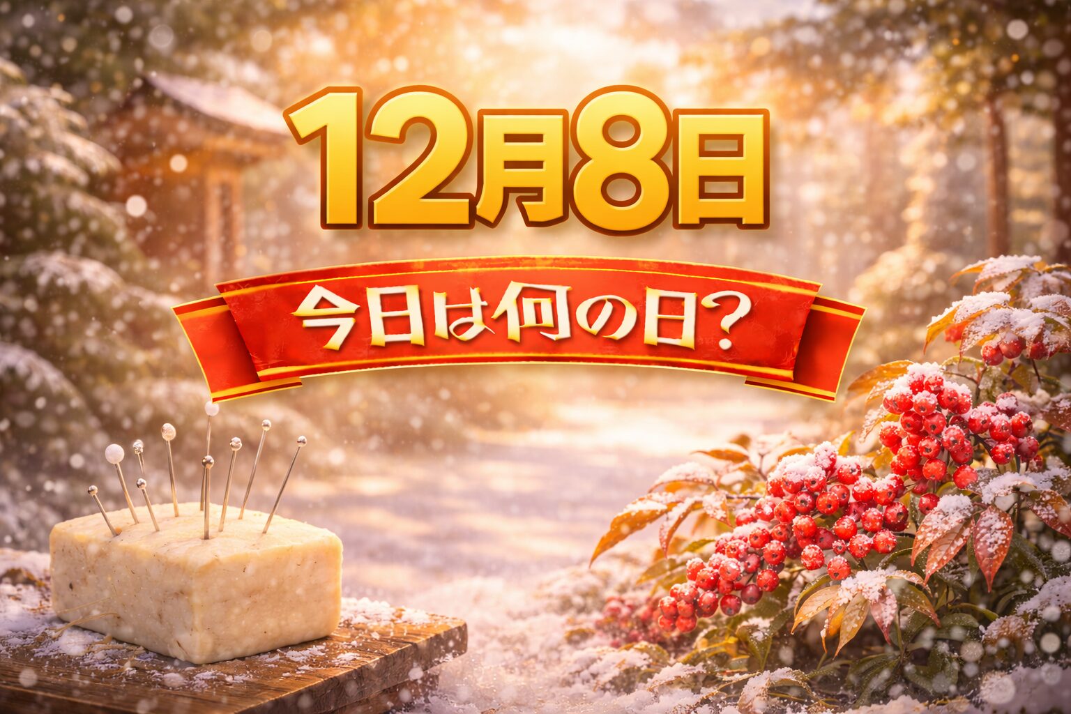 12月8日は何の日？記念日・出来事・誕生日の有名人まとめ