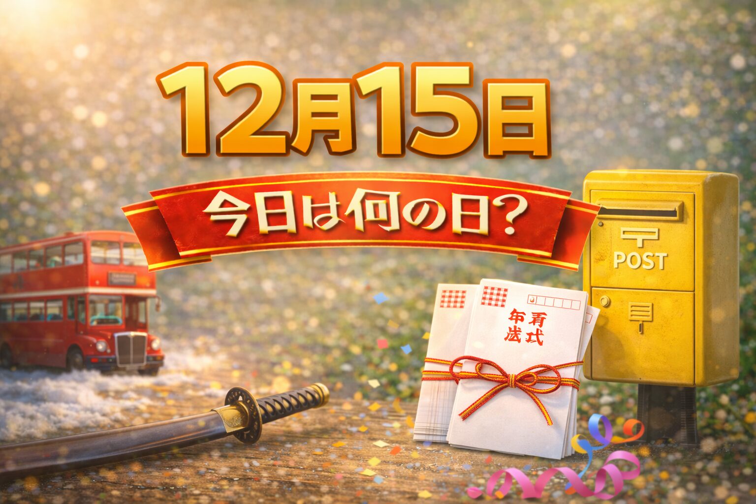 12月15日は何の日？記念日・出来事・誕生日の有名人まとめ