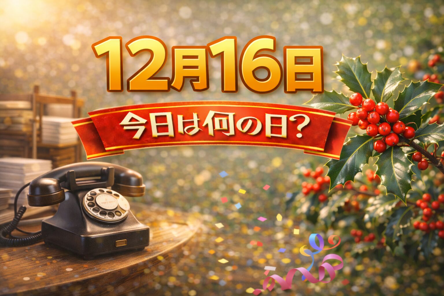 12月16日は何の日？記念日・出来事・誕生日の有名人まとめ