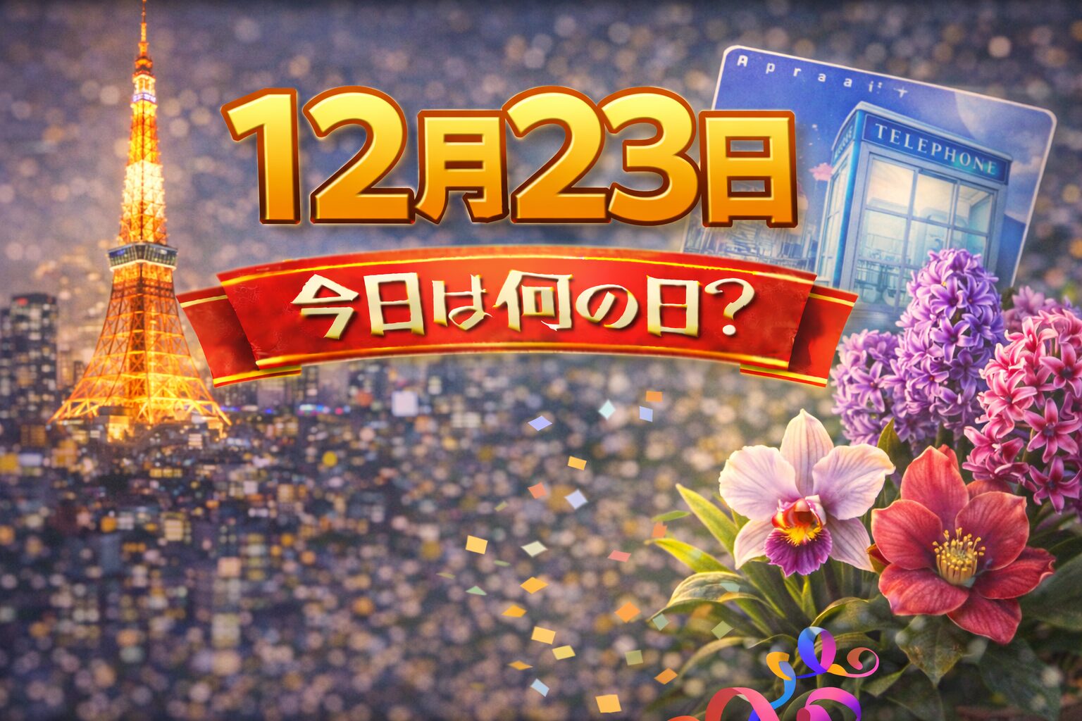 12月23日は何の日？記念日・出来事・誕生日の有名人まとめ