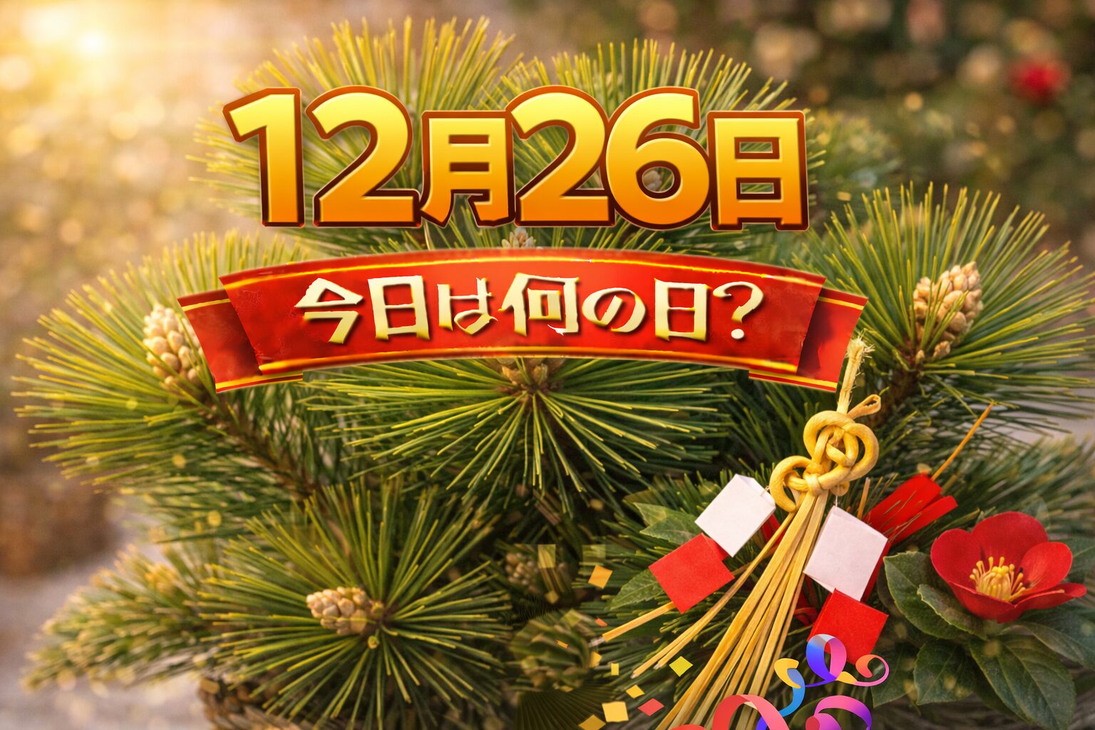 12月26日は何の日？記念日・出来事・誕生日の有名人まとめ
