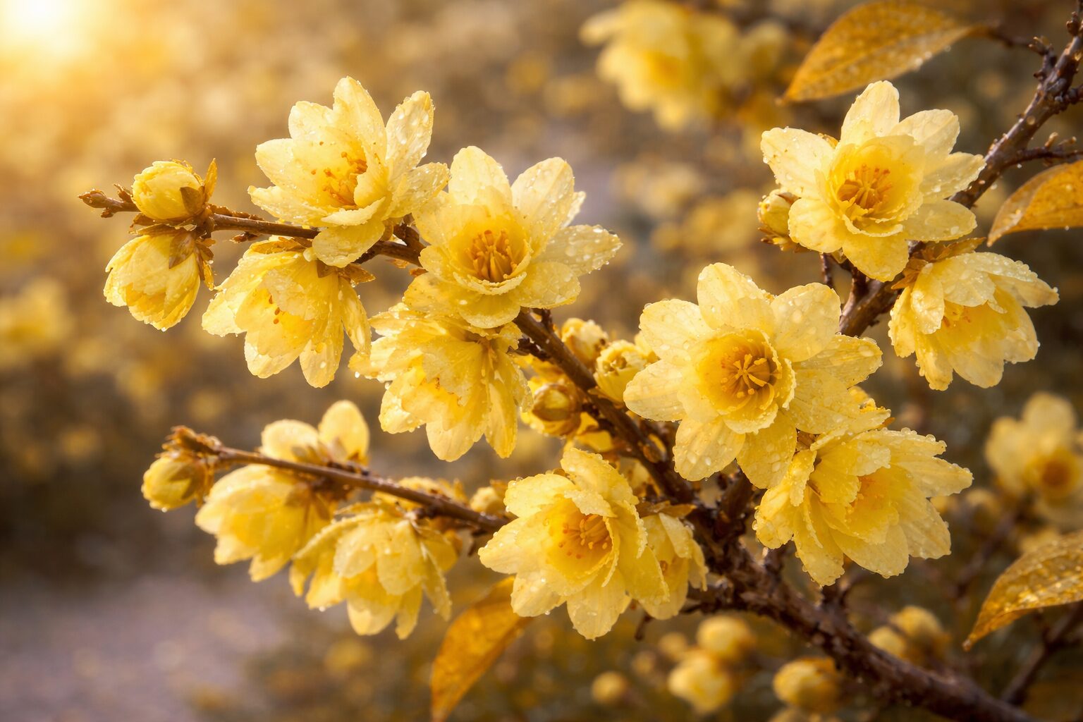 12月30日の誕生花 ロウバイ(蝋梅)