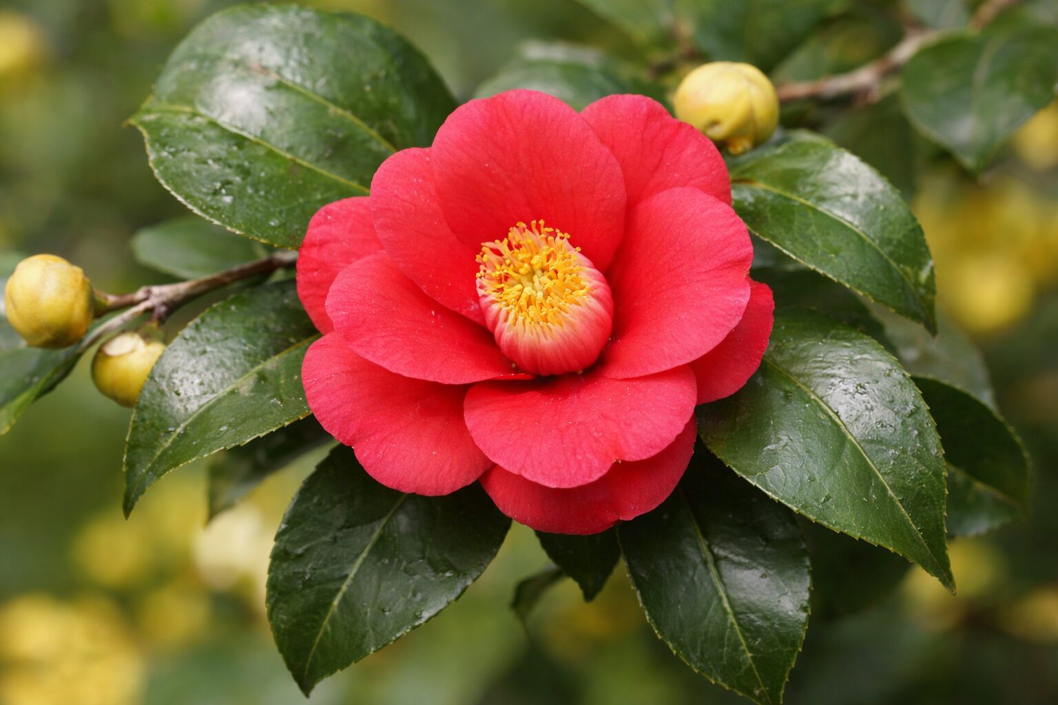 12月31日の誕生花 ツバキ(椿)