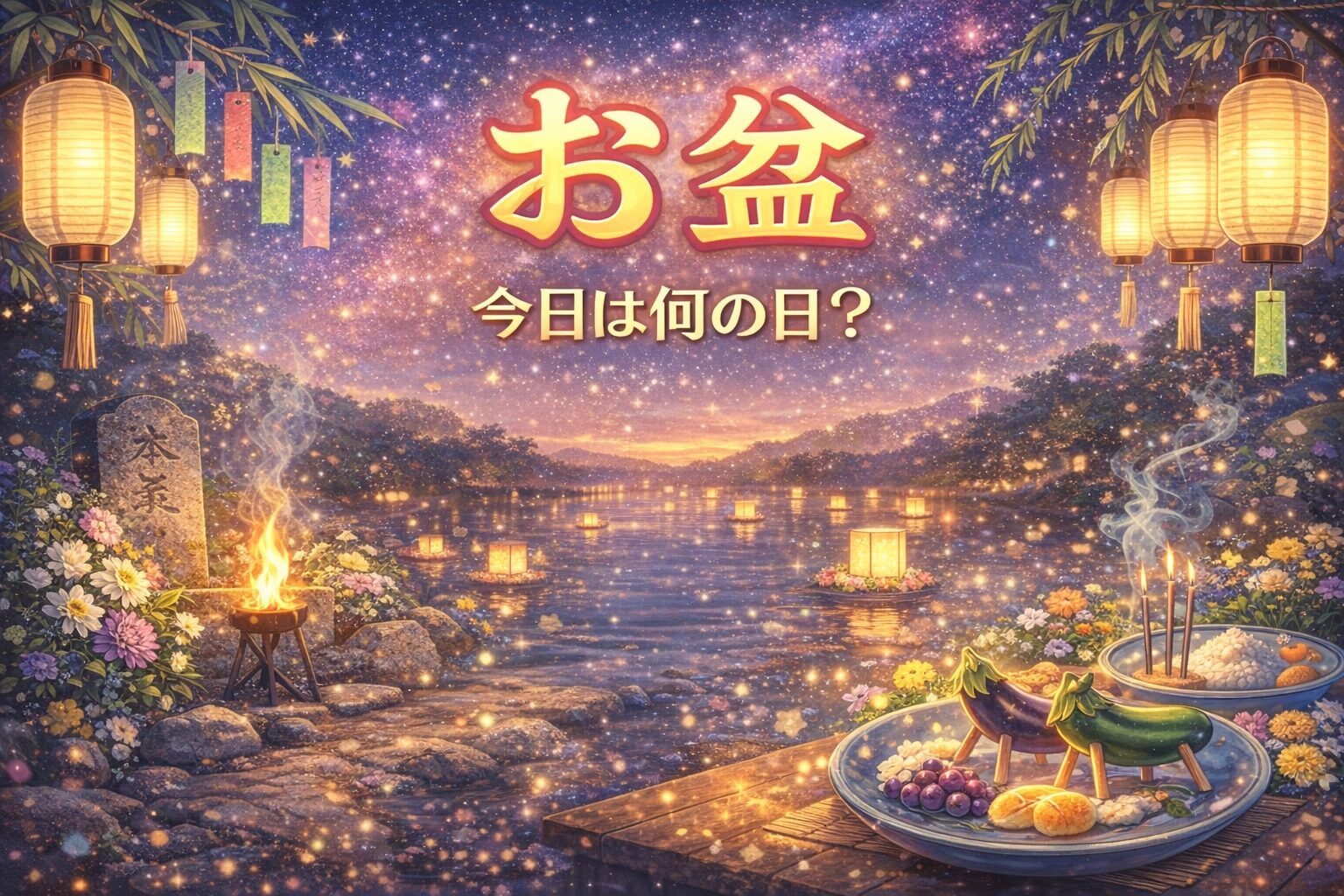 お盆（盂蘭盆会）とは？意味・由来・いつ？やること一覧