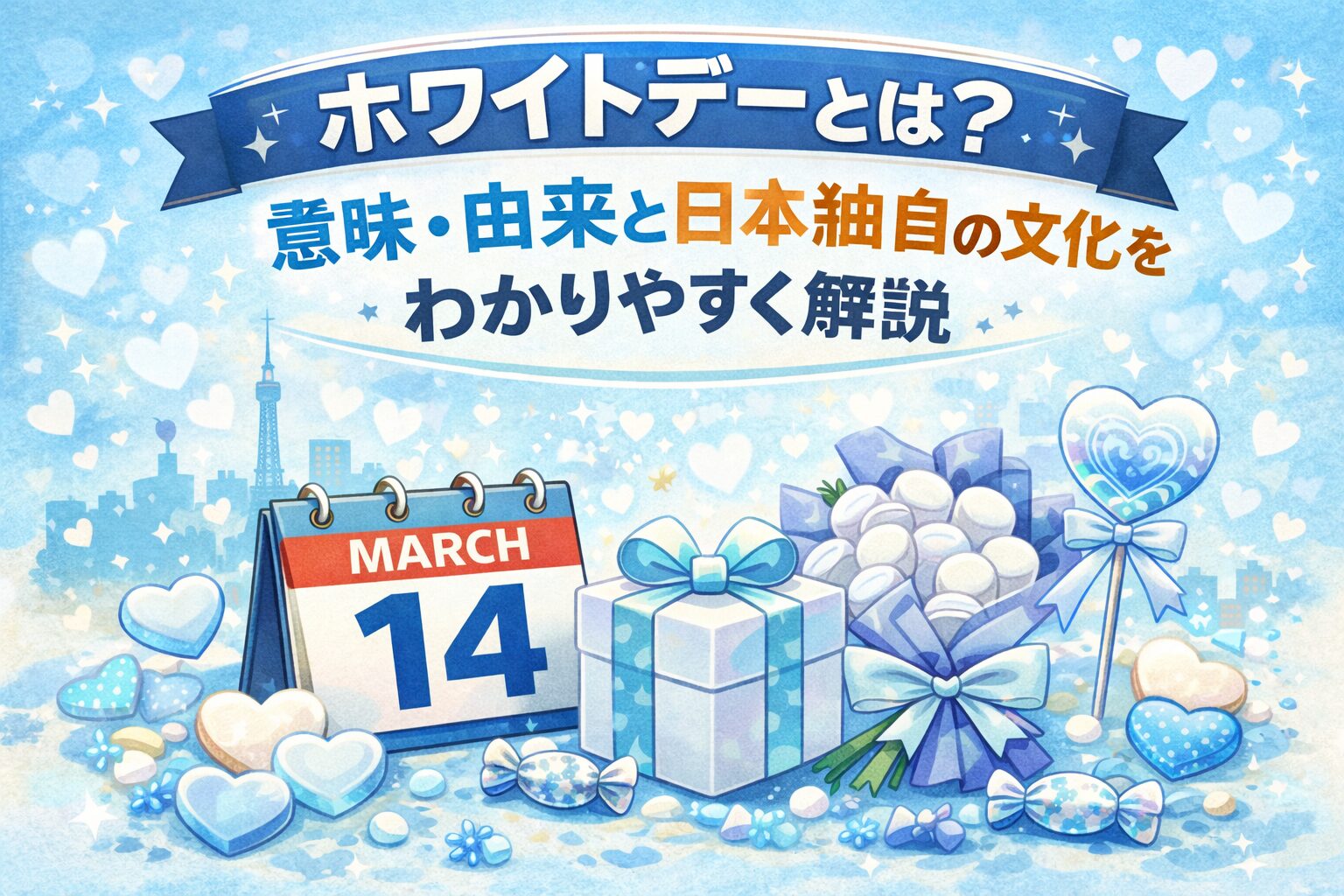 ホワイトデーとは？意味・由来と日本独自の文化をわかりやすく解説